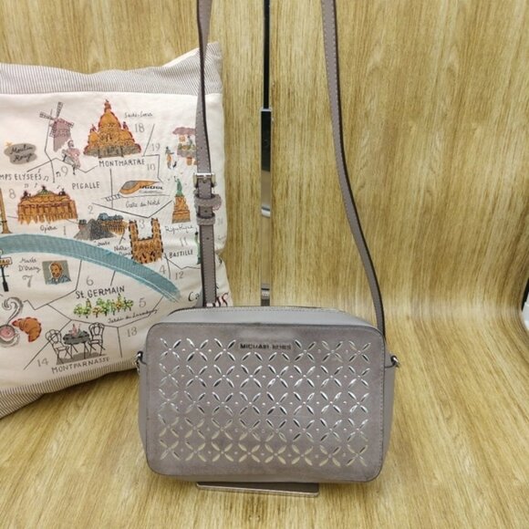 Michael Kors leather and suede studded crossbody - Picture 1 of 7